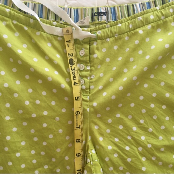Cute JCrew green pajama bottoms S-M - Picture 4 of 7